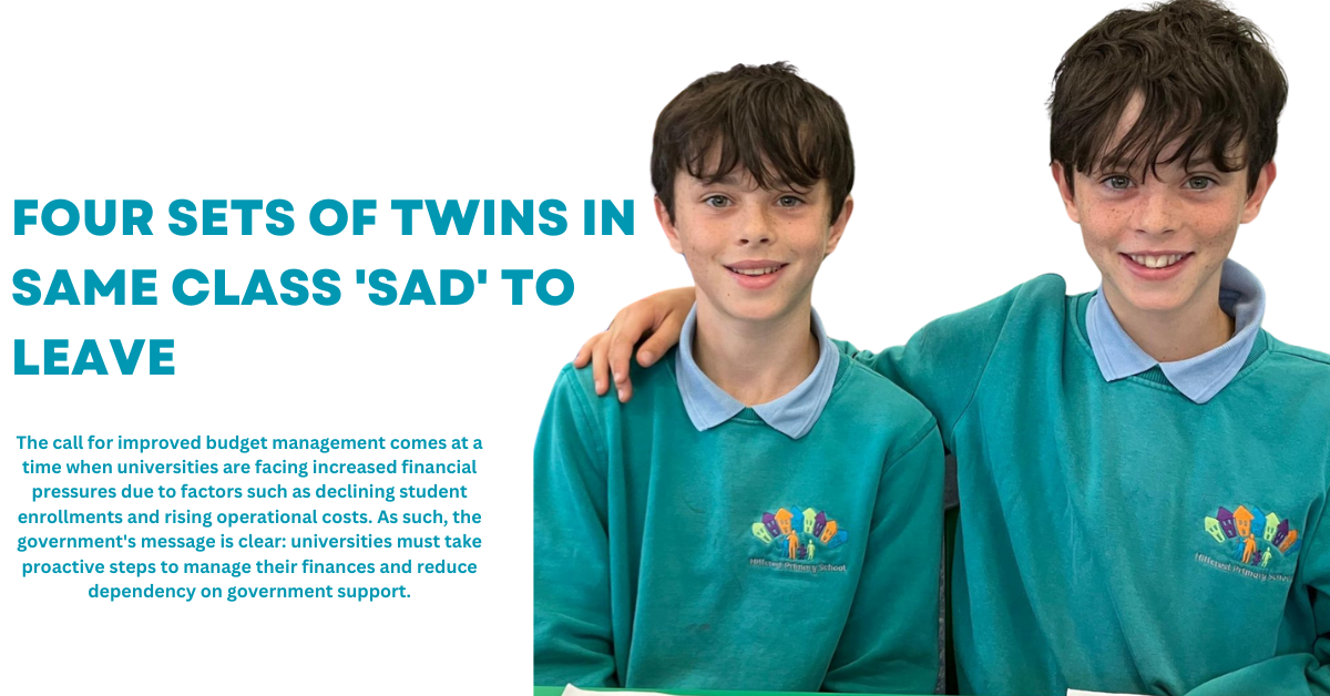 Four Sets of Twins in Same Class 'Sad' to Leave